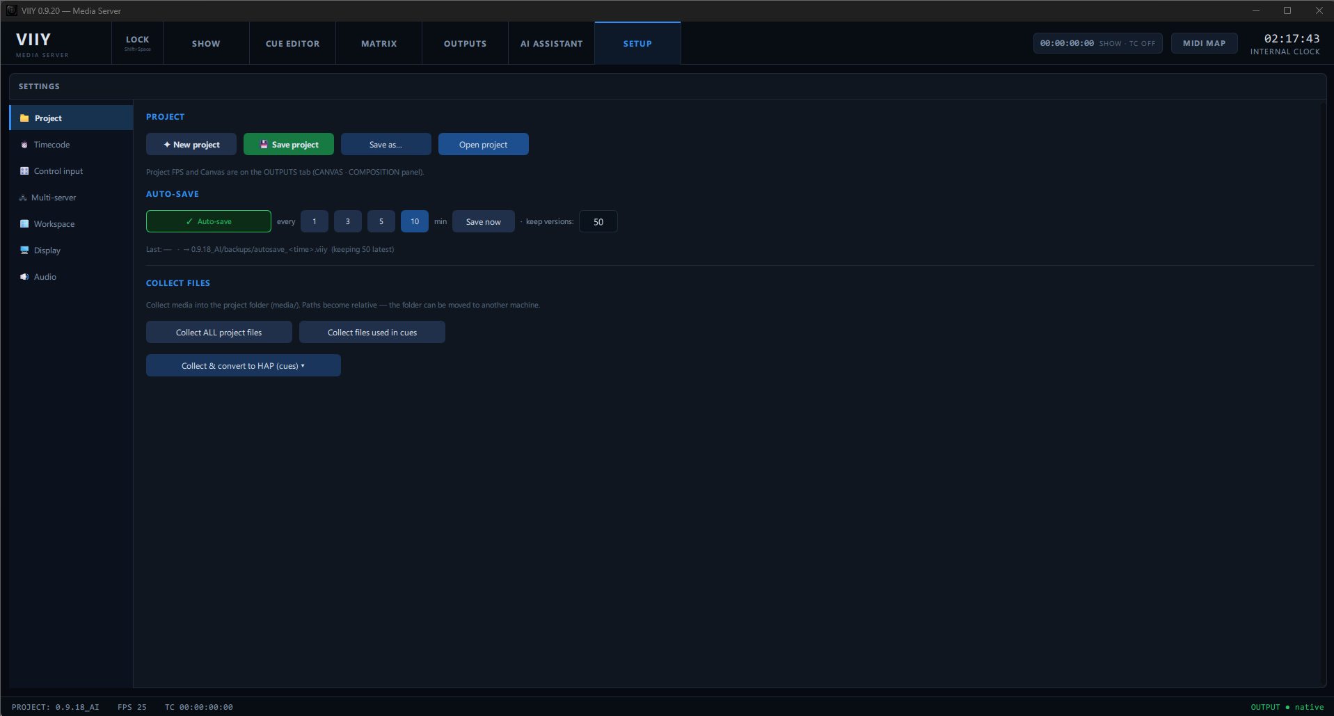 Setup and multi-server